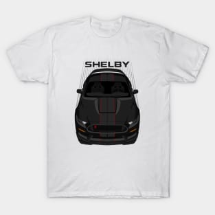 Ford Mustang Shelby GT350R 2015 - 2020 - Black - Black Stripes T-Shirt